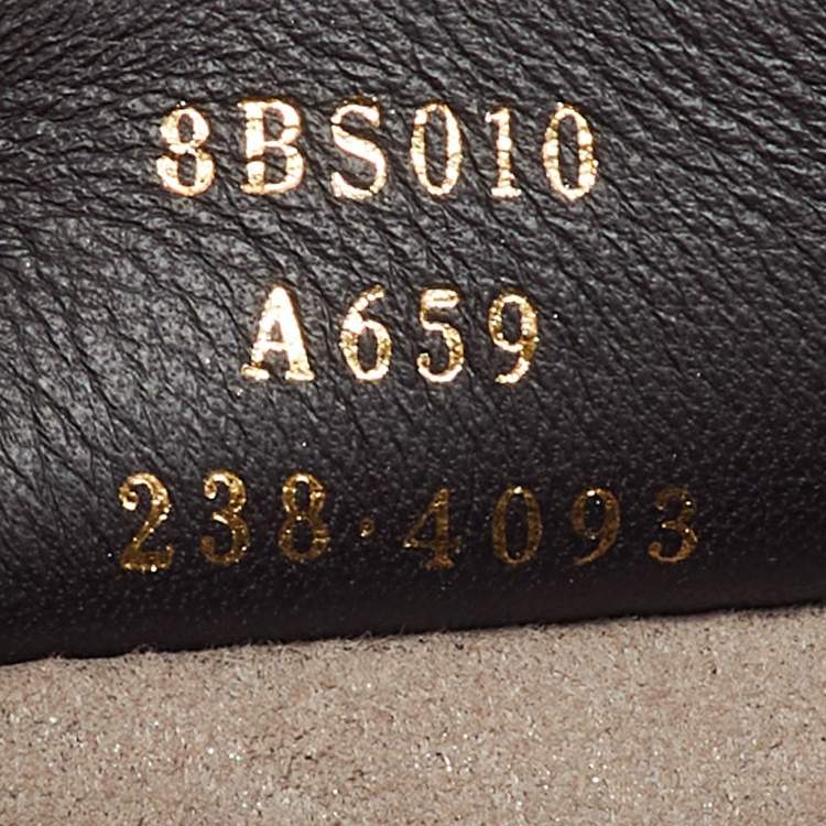 Pre Owned Fendi Brown/Black Zucca Leather Mini Mon Tresor Drawstring Bucket Bag