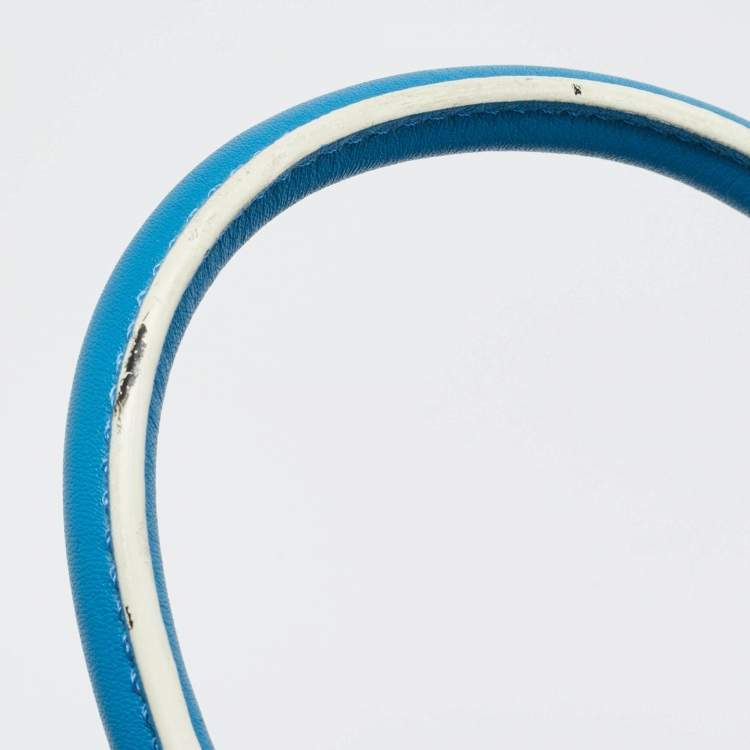 Pre Owned Fendi Blue Leather Petite 3Jours Tote