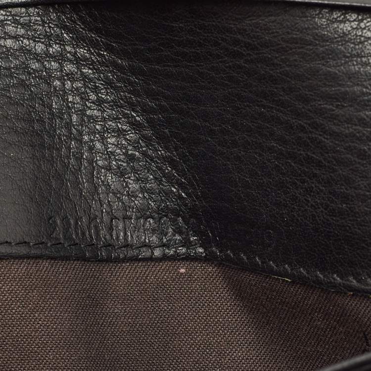 Pre Owned Fendi Black Zucca Canvas Flap Continental Wallet