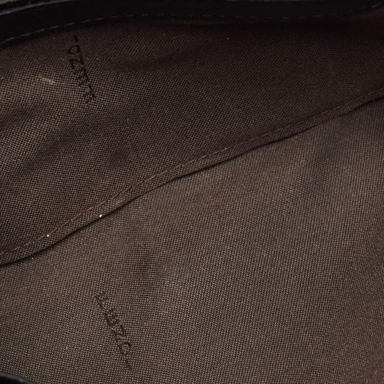 Pre Owned Fendi Black Zucca Canvas Flap Continental Wallet