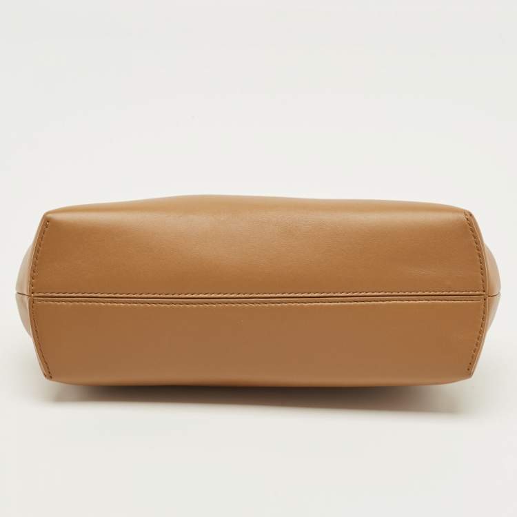 Pre Owned Fendi Brown Leather Small First Shoulder Bag
