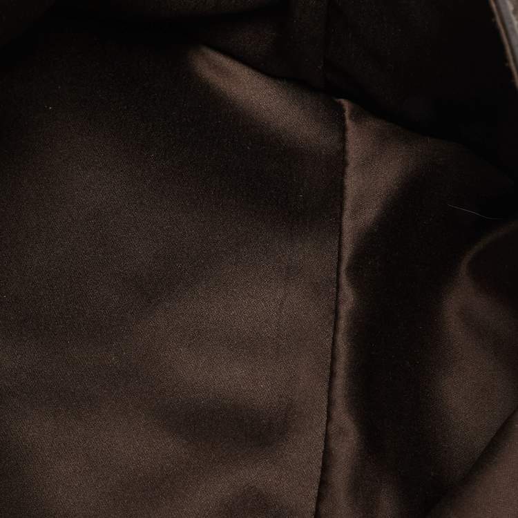 Pre Owned Fendi Mama Forever Large Cacao Iridescent Leather Shoulder Bag