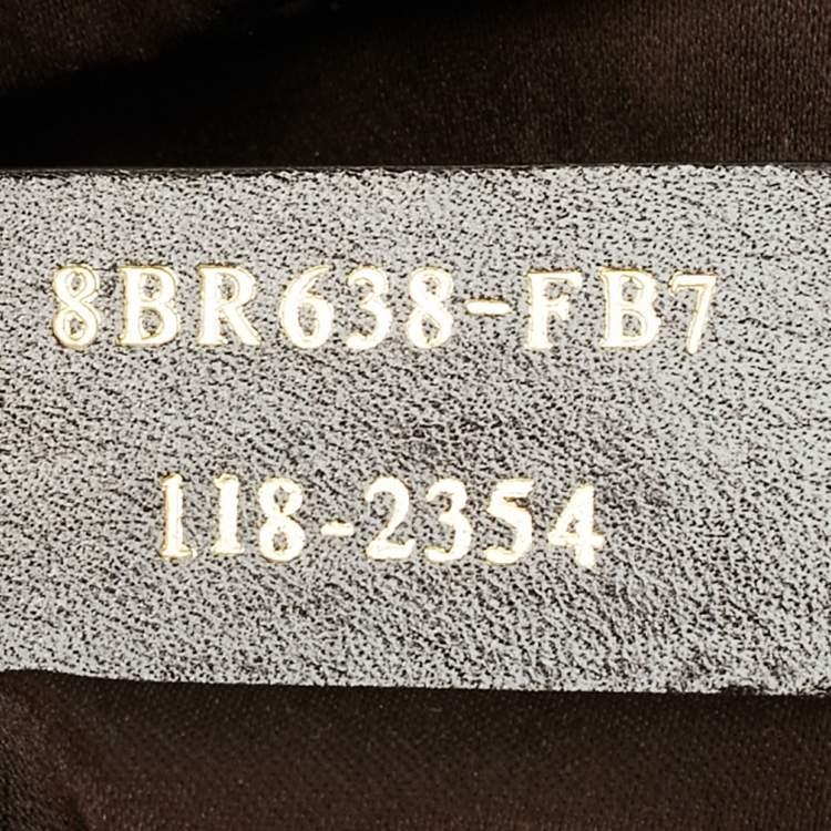 Pre Owned Fendi Mama Forever Large Cacao Iridescent Leather Shoulder Bag