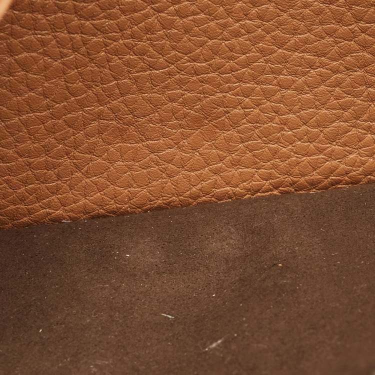 Pre Owned Fendi Peekaboo Brown Selleria Leather Wallet