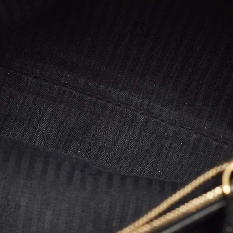 Pre Owned Fendi 2Jours Petite Black Leather Tote