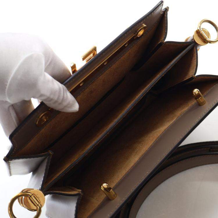 Pre Owned Fendi Vitello King Luxor Touch Shoulder Bag