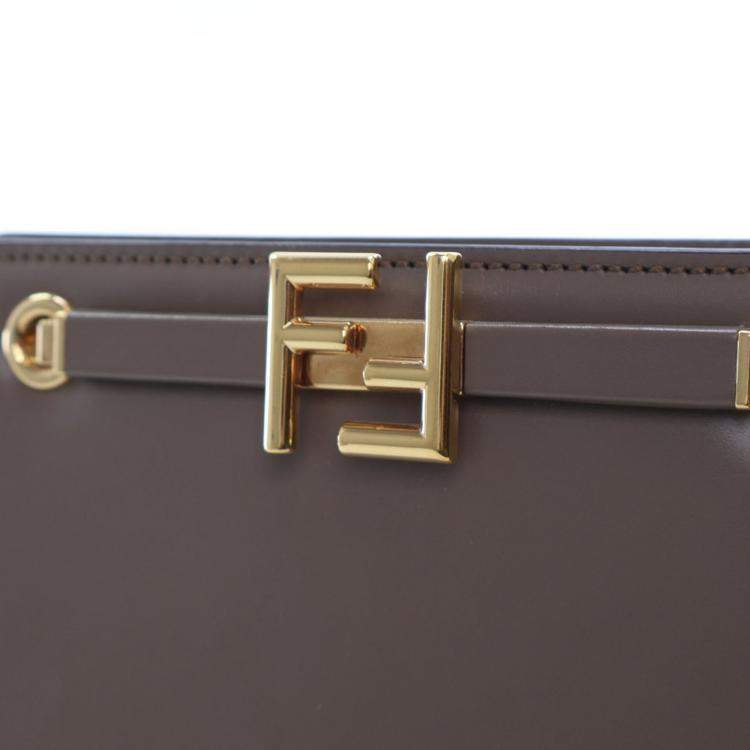 Pre Owned Fendi Vitello King Luxor Touch Shoulder Bag