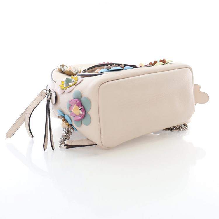 Pre Owned Fendi Leather Flowerland Backpack