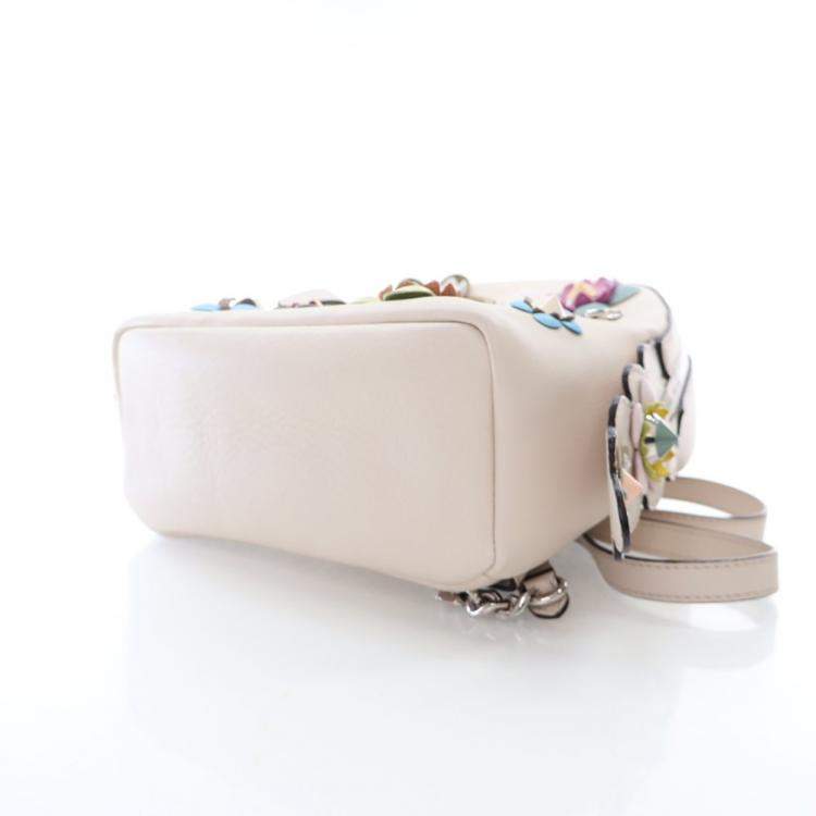 Pre Owned Fendi Leather Flowerland Backpack