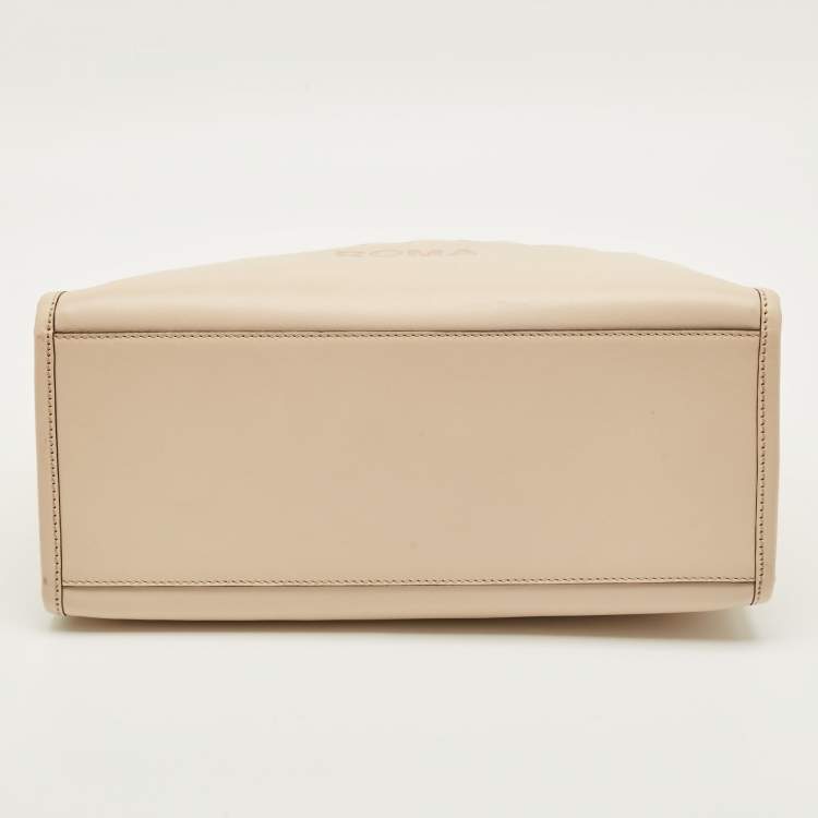 Pre Owned Fendi Sunshine Medium Light Pink Leather Shopper Tote