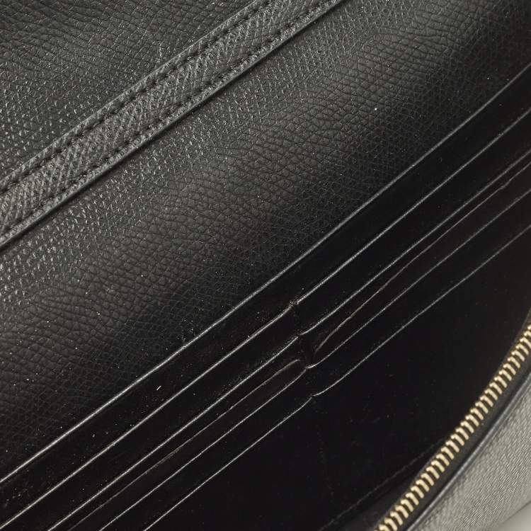 Pre Owned Fendi F is Fendi Medium Brown/Black FF Leather Wallet On Chain