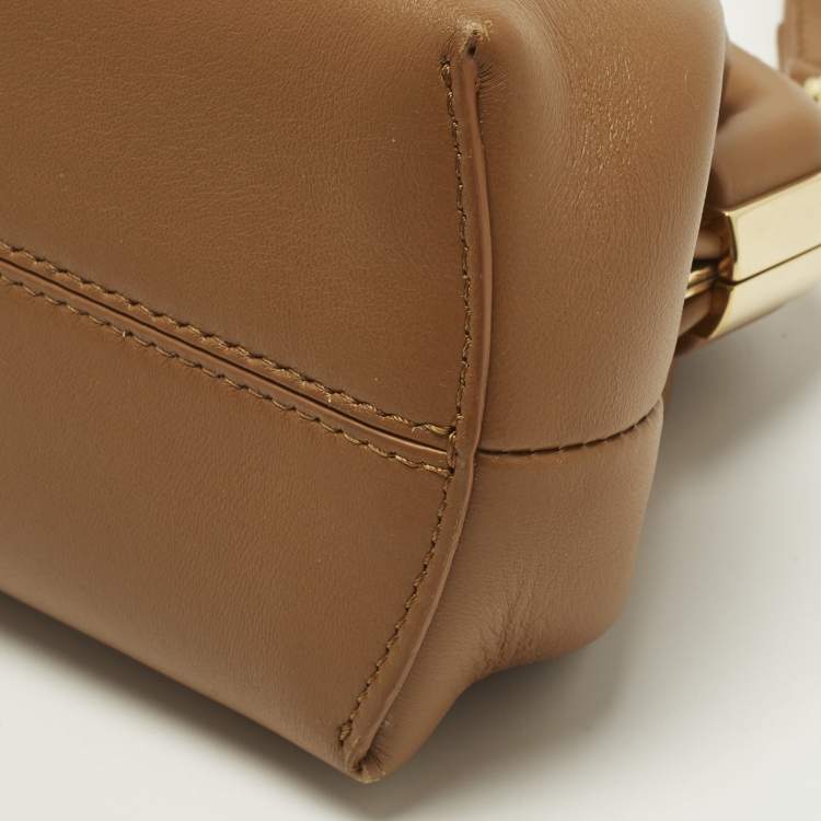 Pre Owned Fendi Brown Fendi First Small Leather Clutch Bag