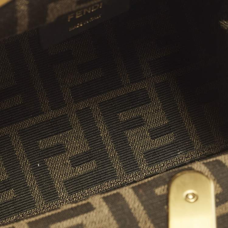 Pre Owned Fendi Brown Fendi First Small Leather Clutch Bag