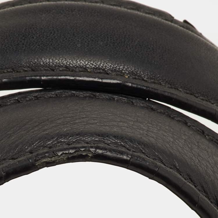 Pre Owned Fendi By The Way Medium Black Leather Shoulder Bag