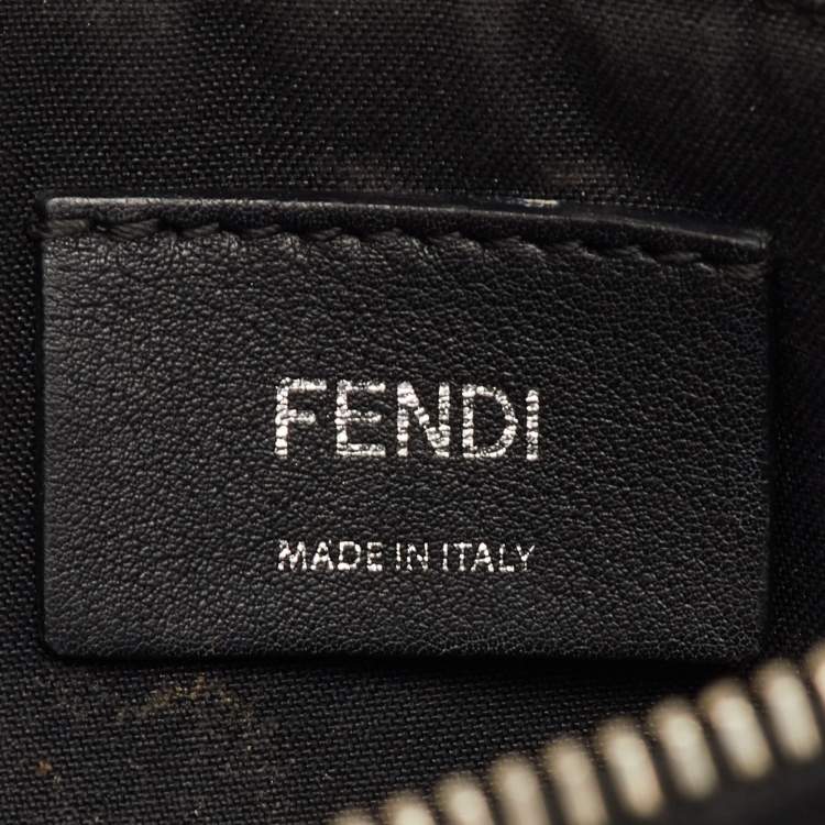 Pre Owned Fendi By The Way Medium Black Leather Shoulder Bag