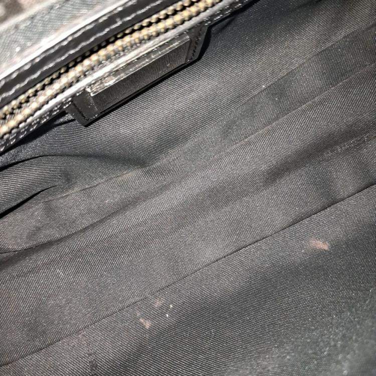 مملوكة مسبقًا Fendi Black Fabric Zucca Mini Mamma Bag