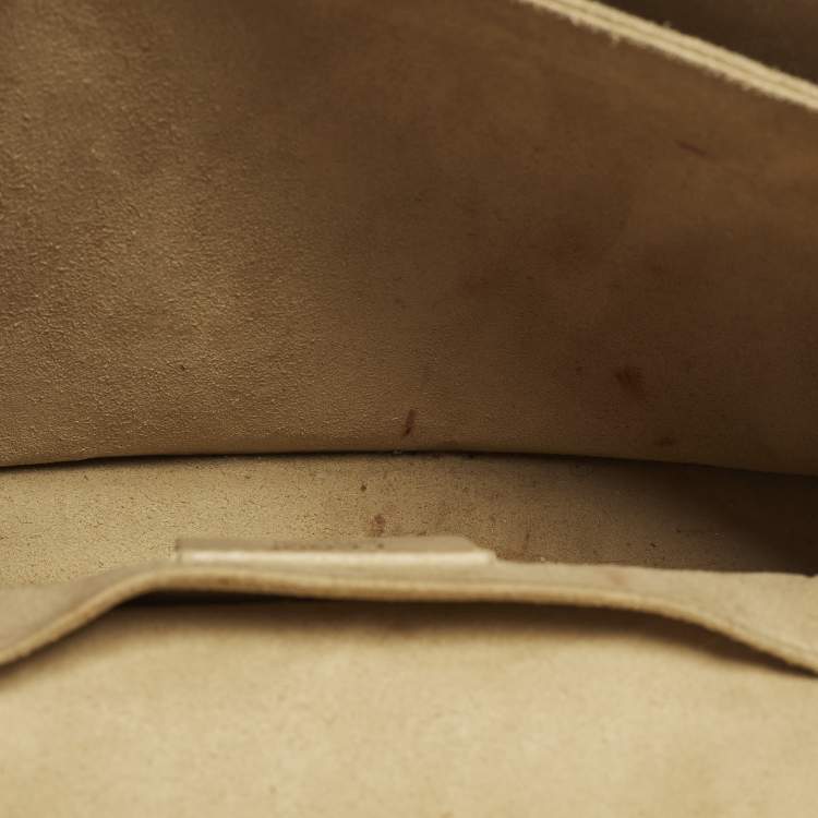 Pre Owned Fendi Kan I Medium Black/Brown FF Leather Top Handle Bag