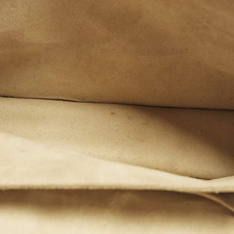 Pre Owned Fendi Kan I Medium Black/Brown FF Leather Top Handle Bag