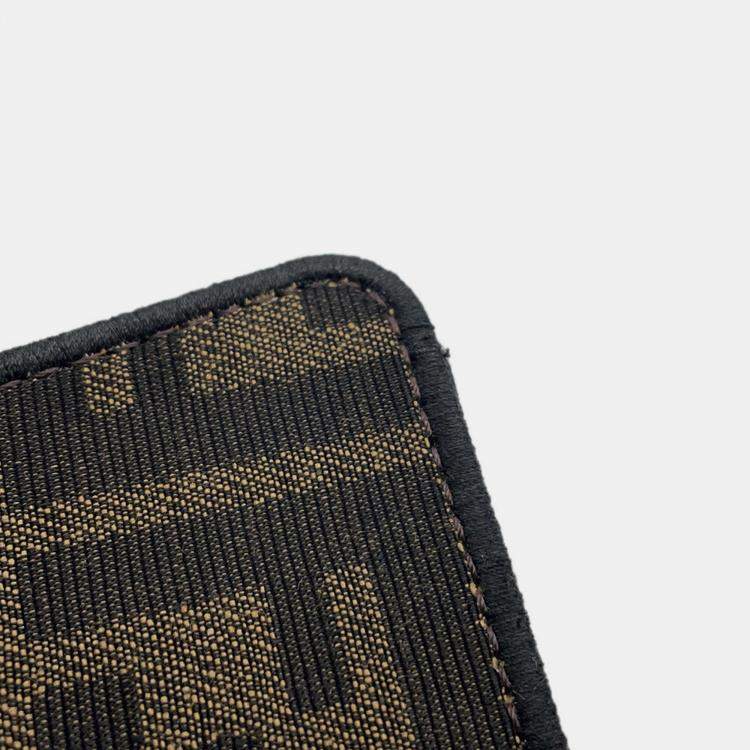 Pre Owned Fendi Peekaboo I See You PokMon Collaboration Dratini Brown Canvas Size Petit