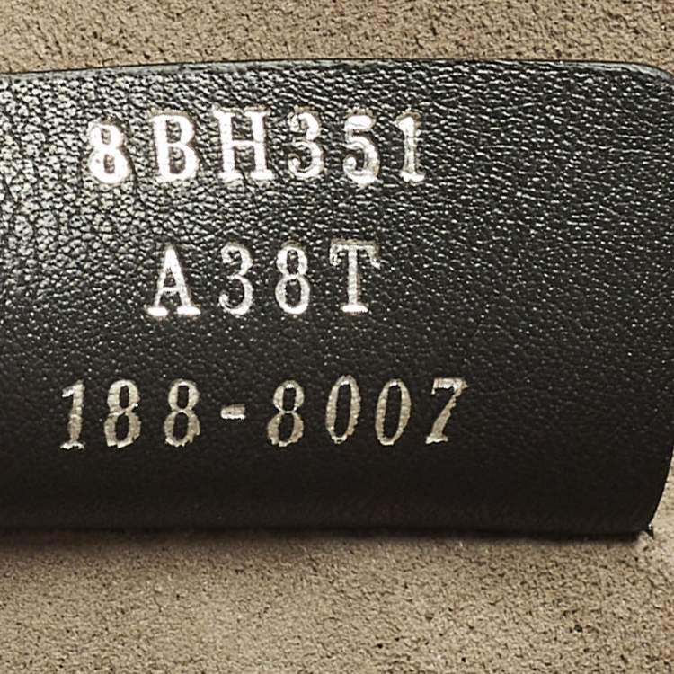 Pre Owned Fendi Runaway Large Black/Brown Zucca Leather and Raffia Shopper Tote