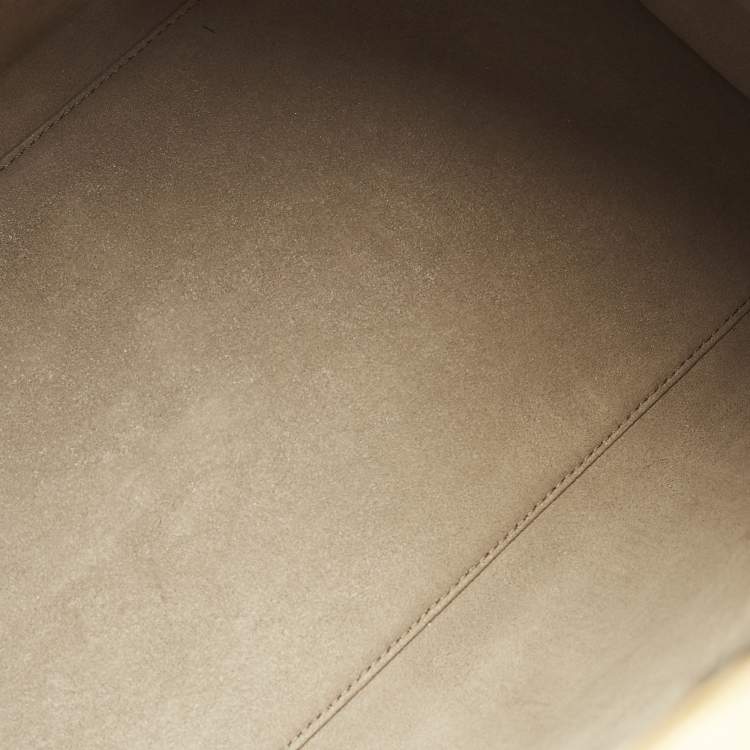 Pre Owned Fendi Runaway Large Black/Brown Zucca Leather and Raffia Shopper Tote