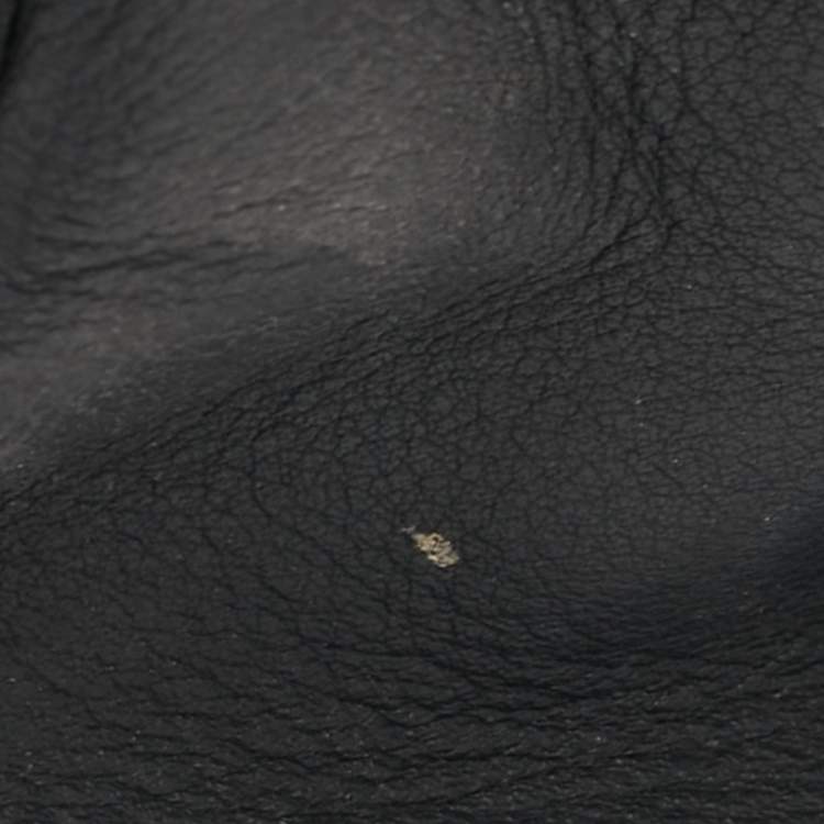 Pre Owned Fendi Rainbow Studded Black Leather Crossbody Bag