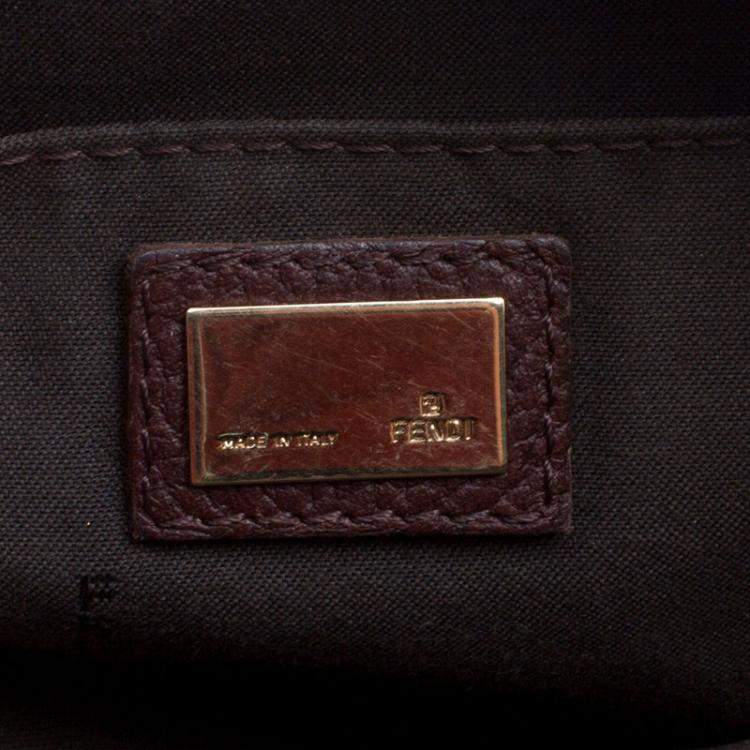 Pre Owned Fendi Multicolor Zucca Canvas Boston Bag