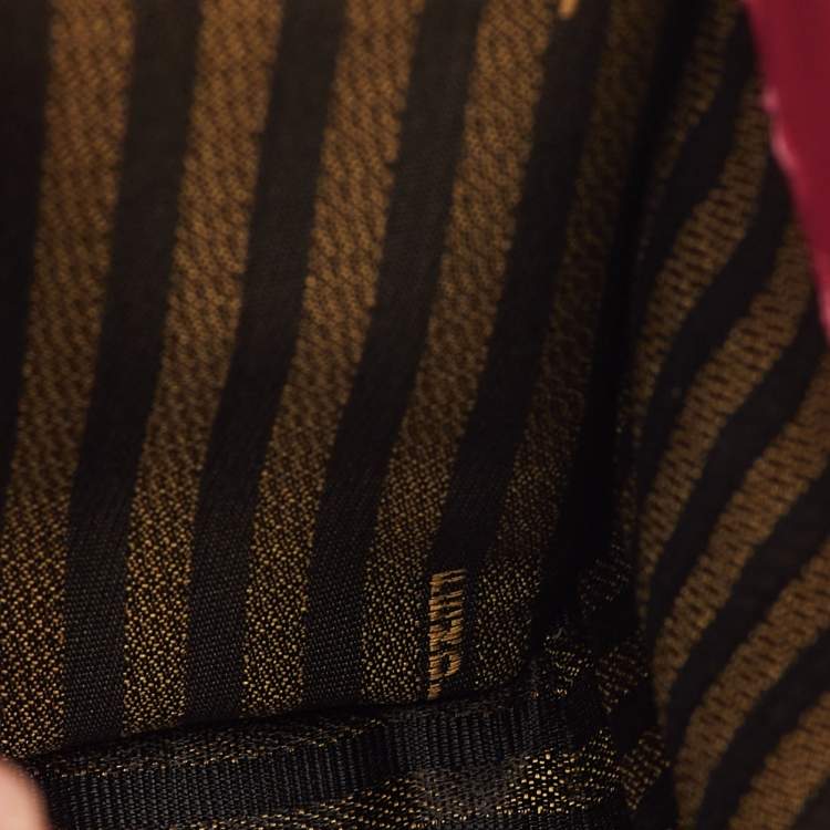 Pre Owned Fendi Sunshine Mini Pink Leather Tote