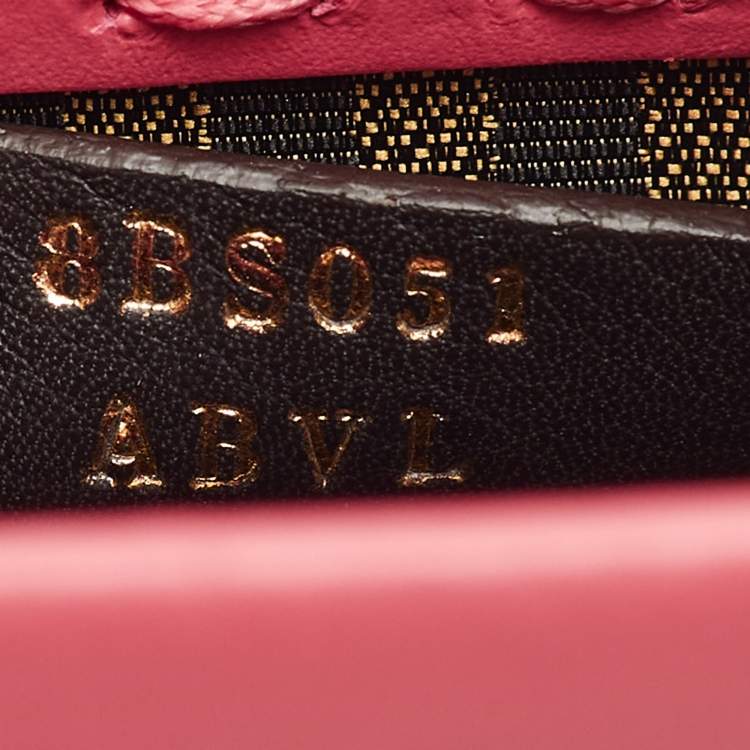 Pre Owned Fendi Sunshine Mini Pink Leather Tote