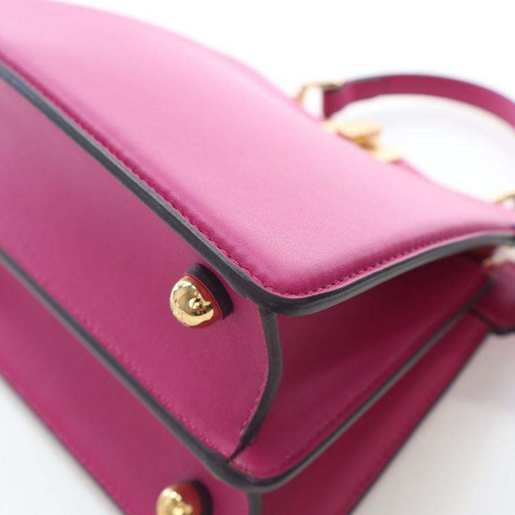 Pre Owned Fendi Petite Lambskin Peekaboo ISeeU