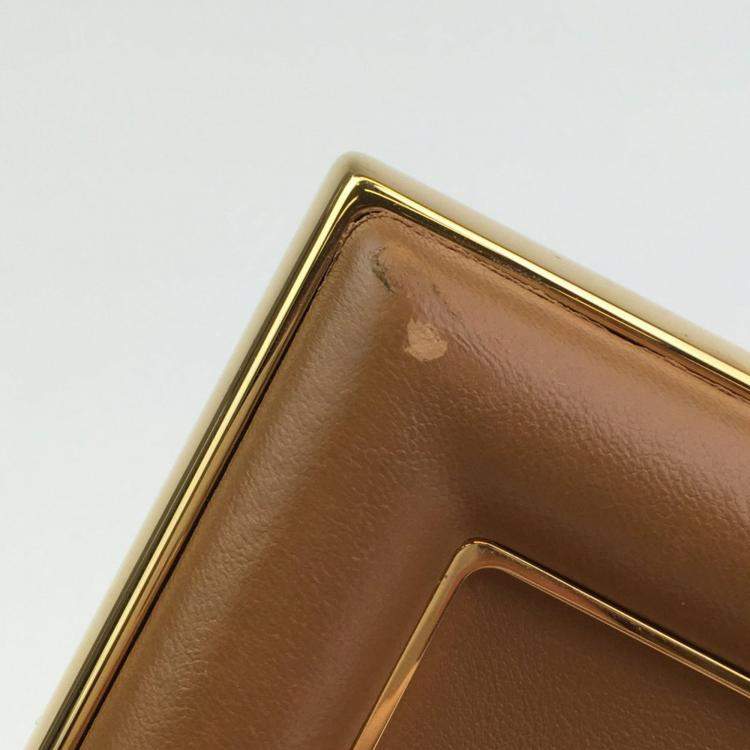 مملوكة مسبقًا Fendi Medium Brown Calfskin First Clutch