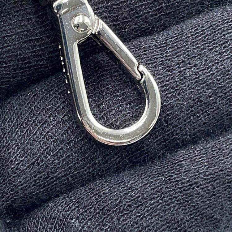 Pre Owned Fendi Baguette Selleria 2-Way Chain Shoulder Bag Khaki Leather Size Mini