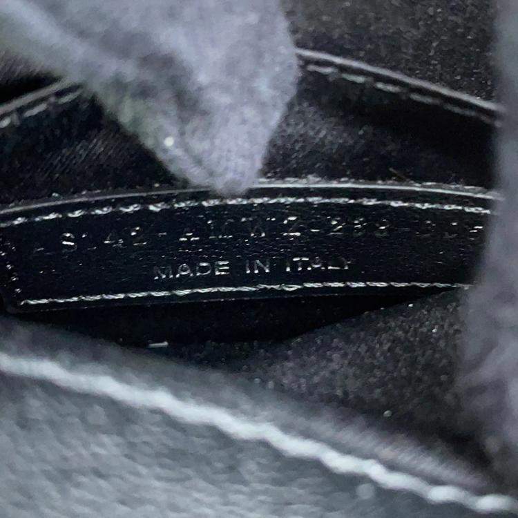 Pre Owned Fendi Marc Jacobs Collaboration Baguette Phone Pouch Black/White Leather