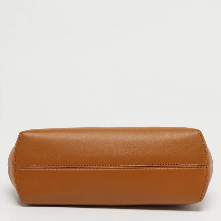 مملوكة مسبقًا Fendi Small Fendi First Brown Leather Shoulder Bag