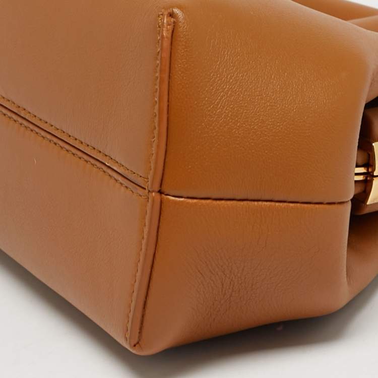 مملوكة مسبقًا Fendi Small Fendi First Brown Leather Shoulder Bag