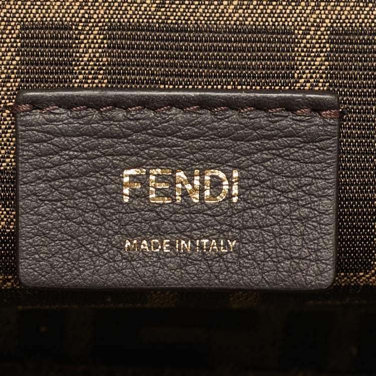 مملوكة مسبقًا Fendi Small Fendi First Brown Leather Shoulder Bag