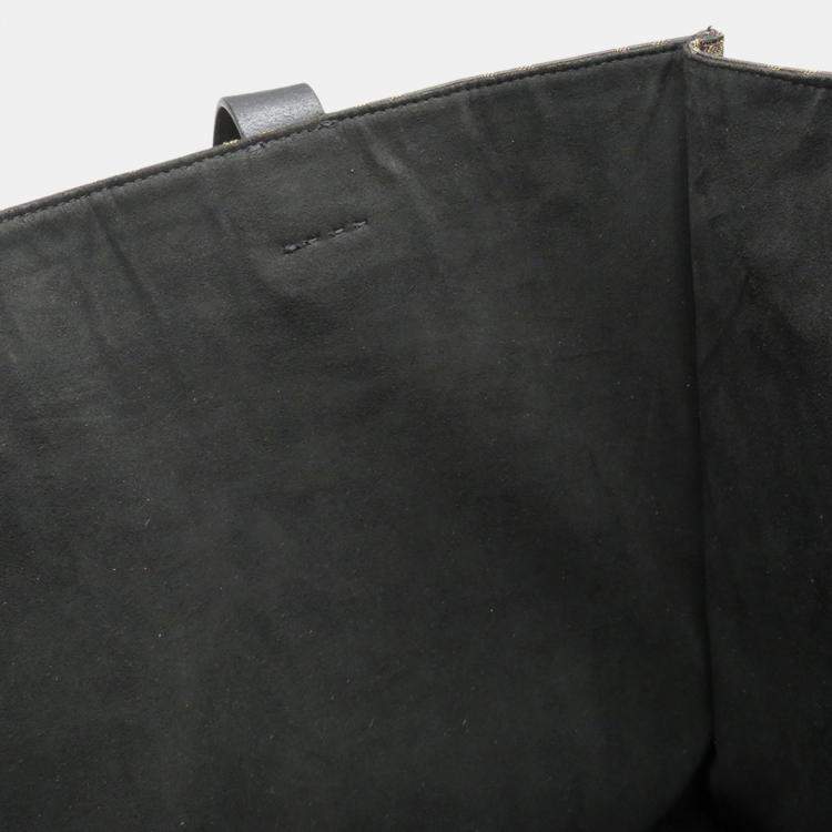 Pre Owned Fendi Fragment Zucca Tote Bag With Pokemon Collaboration Dragonite