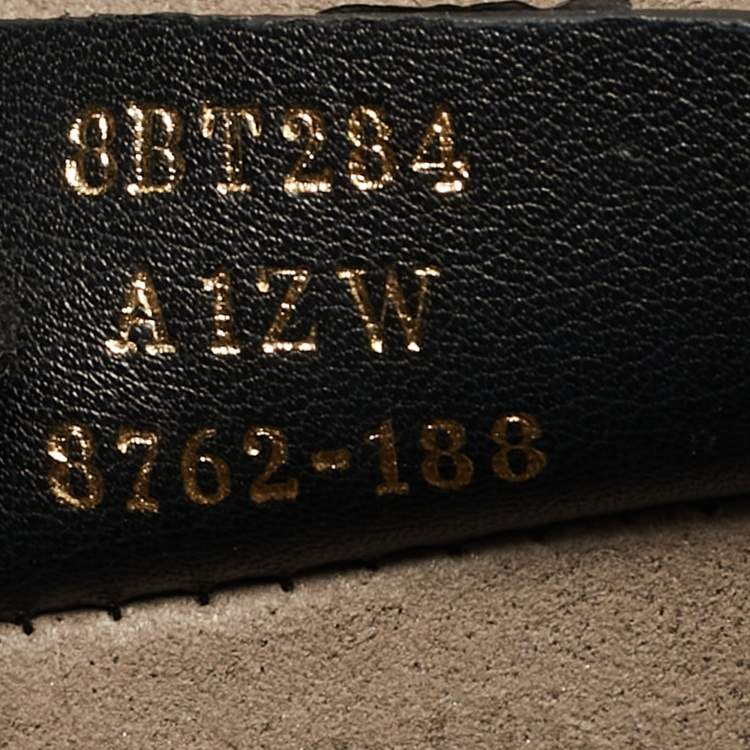 Pre Owned Fendi Kan I Brown/Black Zucca Embossed Leather Top Handle Bag