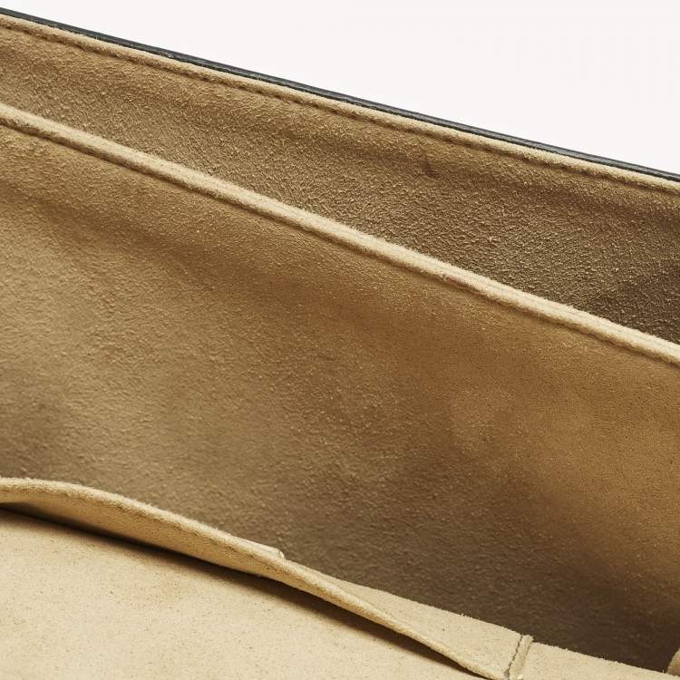 Pre Owned Fendi Kan I Medium Black/Brown Zucca Leather Top Handle Bag