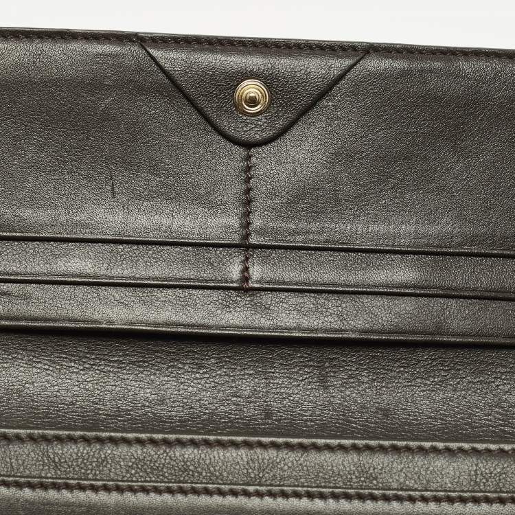 مملوكة مسبقًا محفظة فندي شعار FF تبغ زوكا كانفاس كونتيننتال