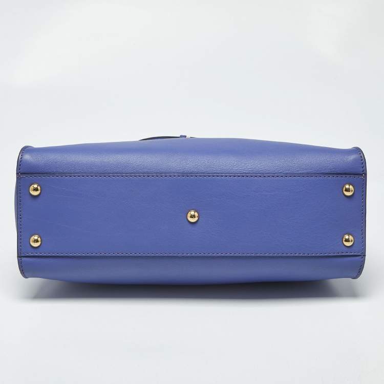 مملوكة مسبقًا Fendi Peekaboo Medium Purple Leather Top Handle Bag