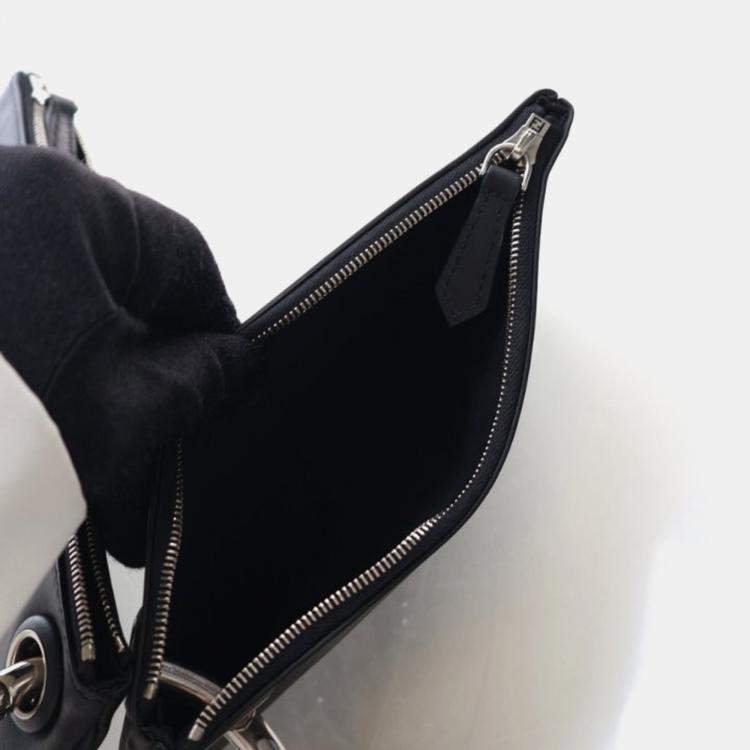 Pre Owned Fendi Triplette Pearl Pouch