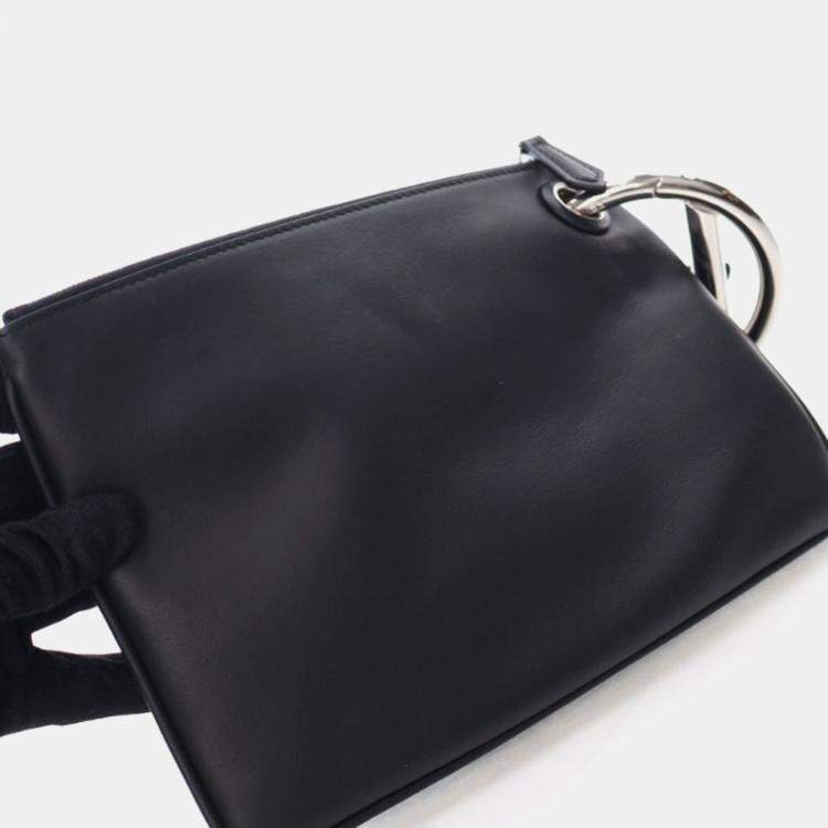 Pre Owned Fendi Triplette Pearl Pouch