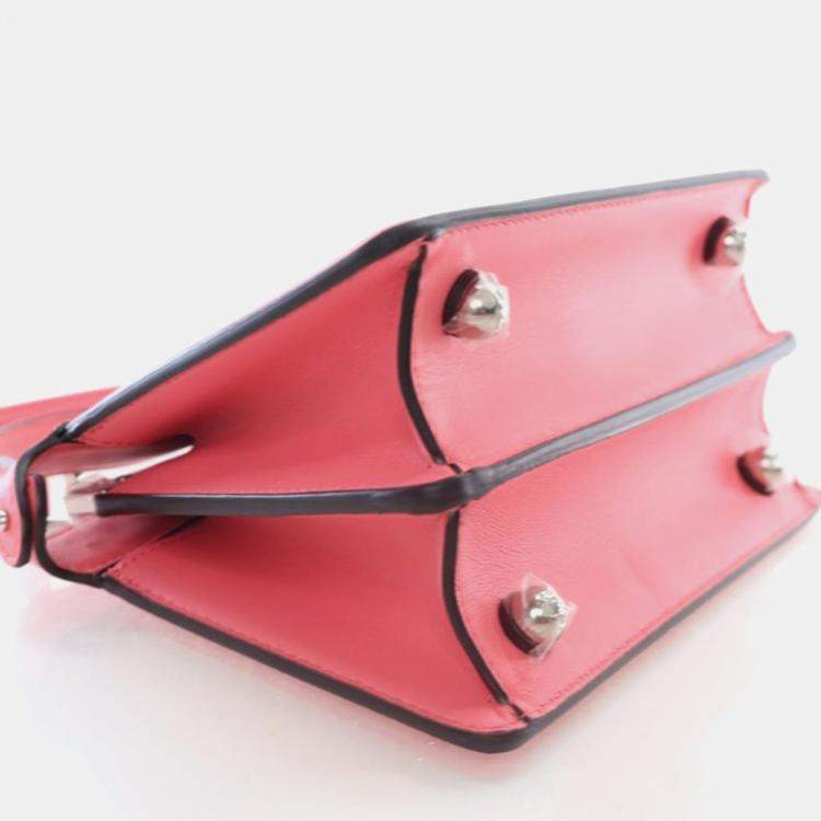 Pre Owned Fendi Petite Lambskin Peekaboo ISeeU