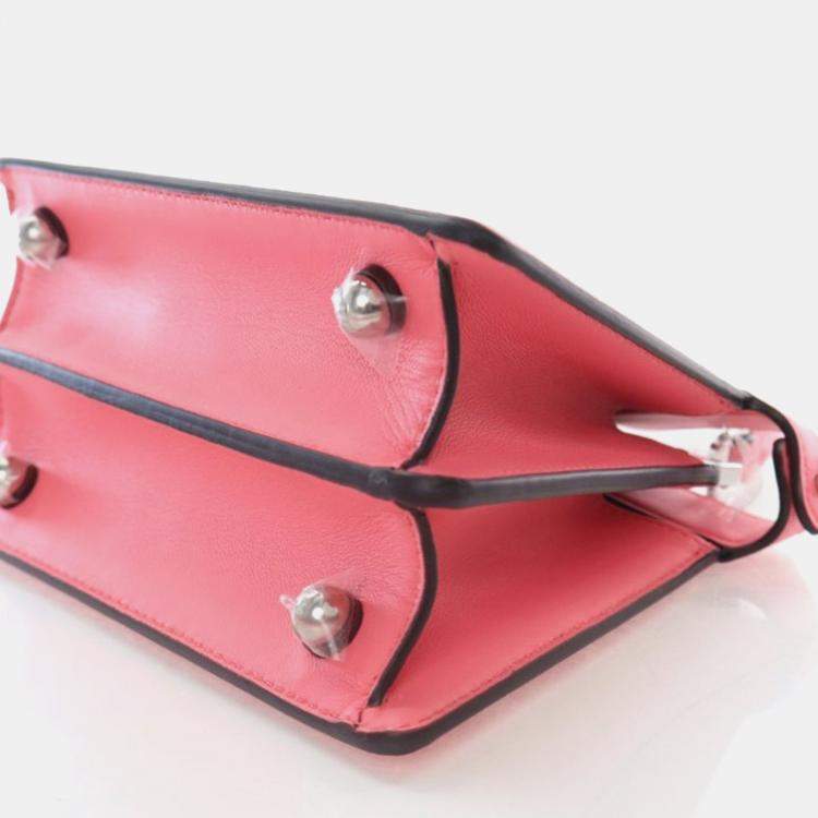 Pre Owned Fendi Petite Lambskin Peekaboo ISeeU