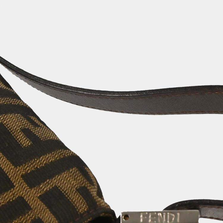 Pre Owned Fendi Brown Zucca Baguette Handbag