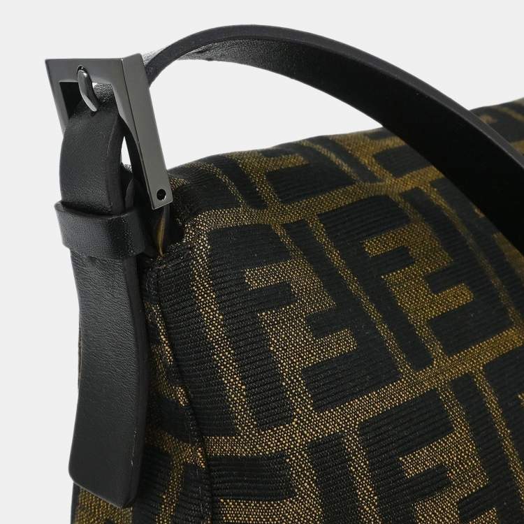 Pre Owned Fendi Mamma Brown Zucca Canvas Shoulder Bag
