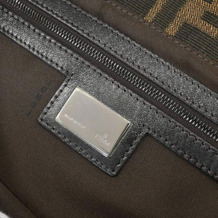 Pre Owned Fendi Mamma Brown Zucca Canvas Shoulder Bag