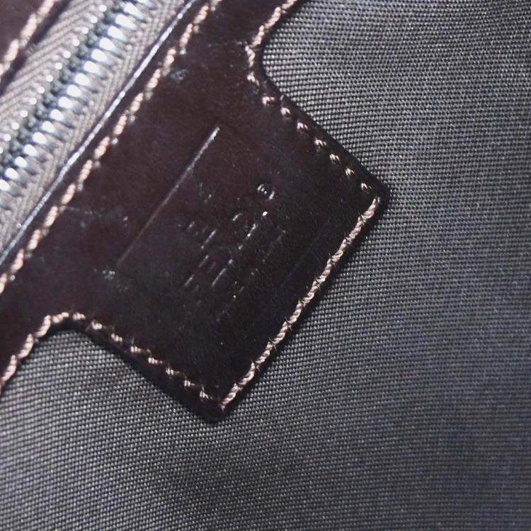 Pre Owned Fendi Zucca Mamma Baguette Brown Canvas Shoulder Bag