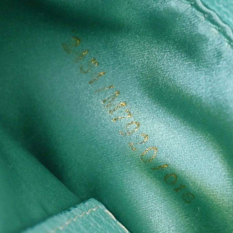 Pre Owned Fendi Green Pigskin Leather Shoulder Bag